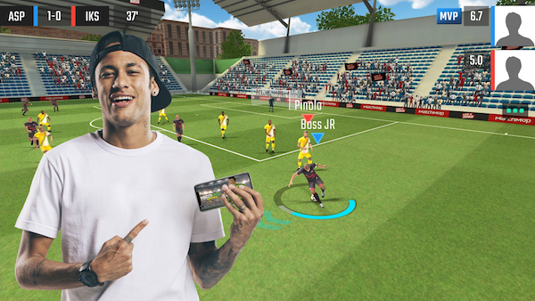 Le jeu "Match MVP Neymar Jr." en quelques images