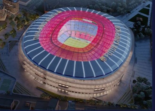 Les images du futur Camp Nou  du Barça, à 105 000 places