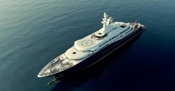 Les 10 yachts les plus chers du monde : 10. Al-Mirqab : 218 M€ (113 m)