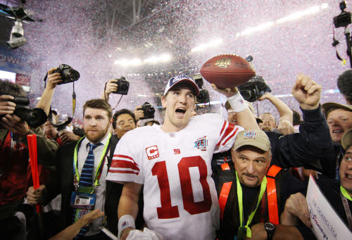 Eli Manning et les New york Giants remportent le Super Bowl 2012 - @Iconsport