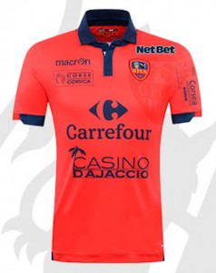 Gazelec Ajaccio maillot domicile 2015-2016